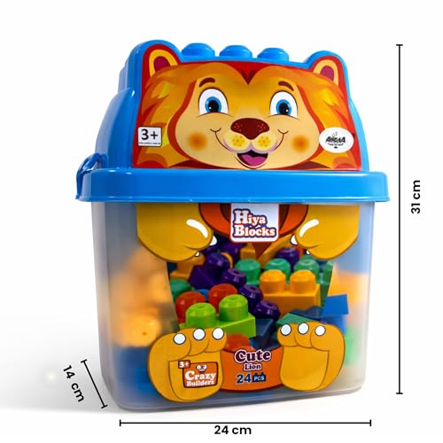 TOYTALES Blocks 24 Pieces Building Blocks Set for Kids, Multicolor - Image 2