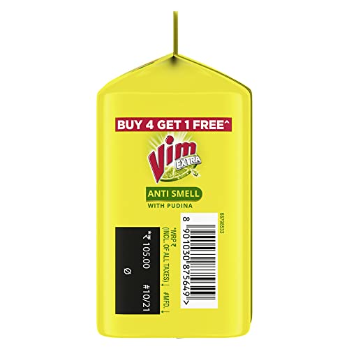 Vim Antismell Dishwash Bar with Pudina|| 190 g (Buy 4 Get 1 Free) - Image 6