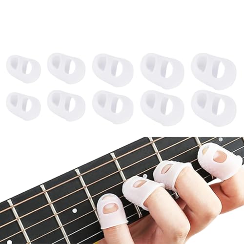 10 Pcs Silicone Guitar Finger