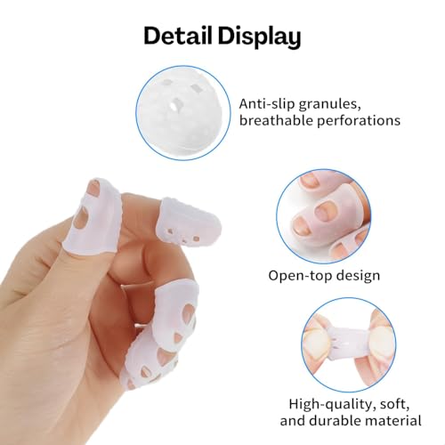 10 Pcs Silicone Guitar Finger