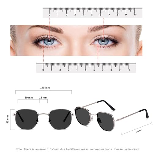 ARICKS Hexagonal Polarized Sunglasses Men