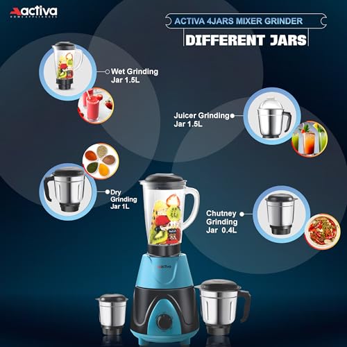 ACTIVA Megamix 1000W Mixer Grinder