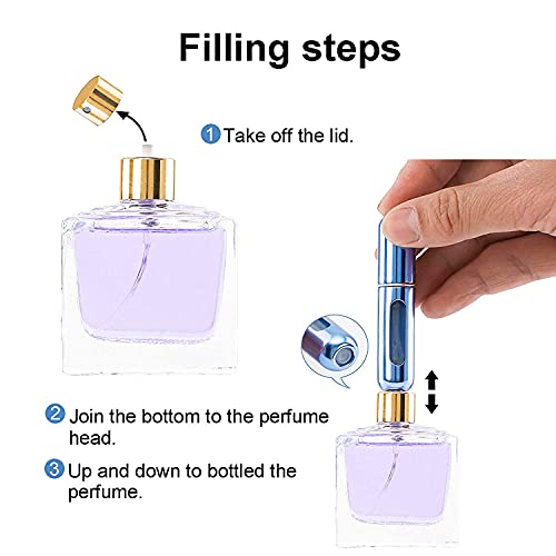 4PCS Refillable Perfume Atomizer Bottle
