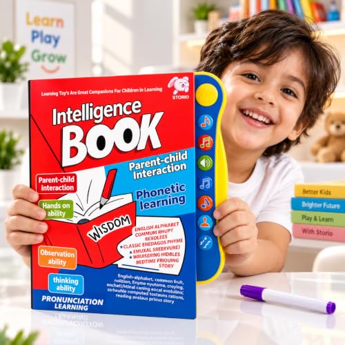 Storio Intelligent Book for Kids, Musical Book with Sound & Marker