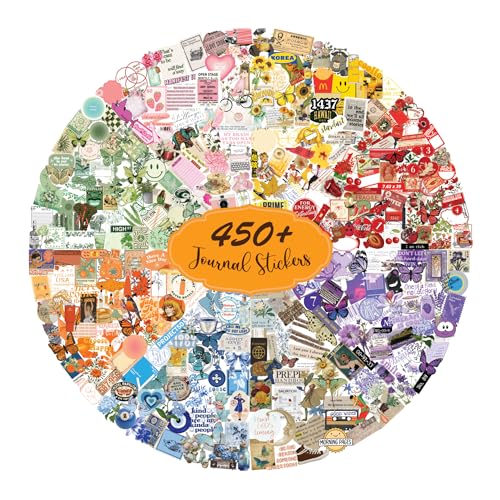 450 PCS Vintage Retro Journal