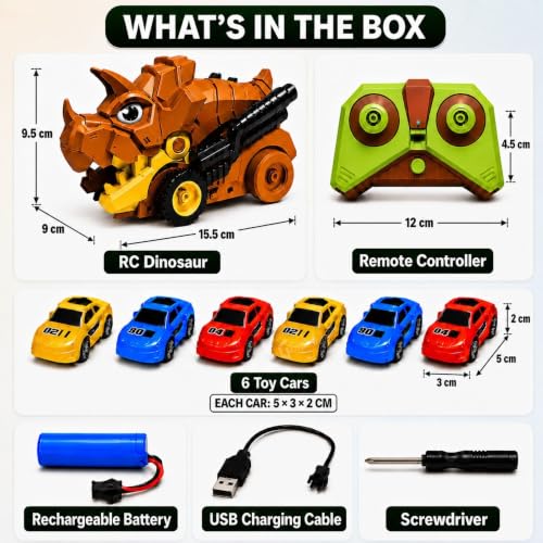 GRAPHENE Remote Control Dinosaur Car