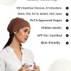 The Headscarves Bamboo Viscose Solid Seams Slouchy Snood Cap for Women - Image 6
