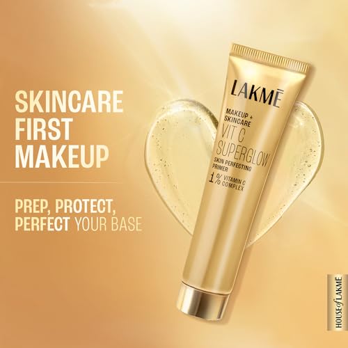 Lakme Makeup+Skincare VitC Superglow Skin Perfecting Primer 30g - Image 3