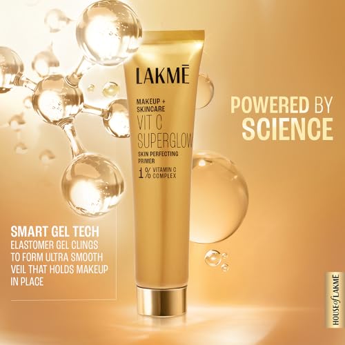 Lakme Makeup+Skincare VitC Superglow Skin Perfecting Primer 30g - Image 5