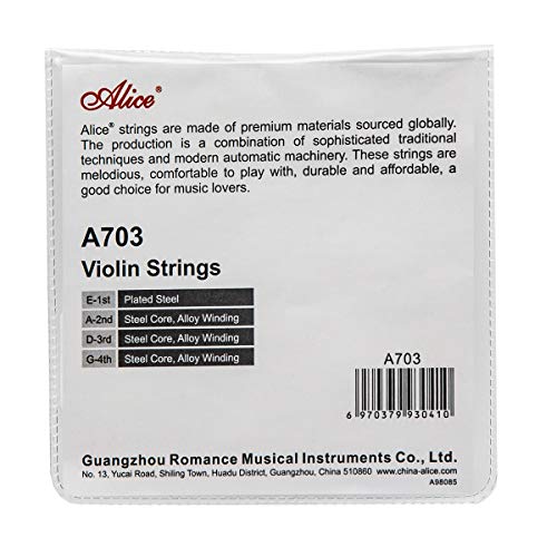 Alice Violin String Set E/a/d/g