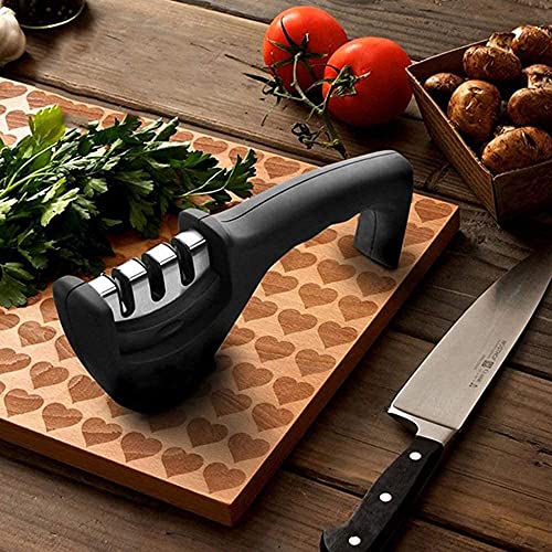 Manual 3-Stage Knife Sharpener Tool