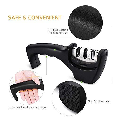 Manual 3-Stage Knife Sharpener Tool