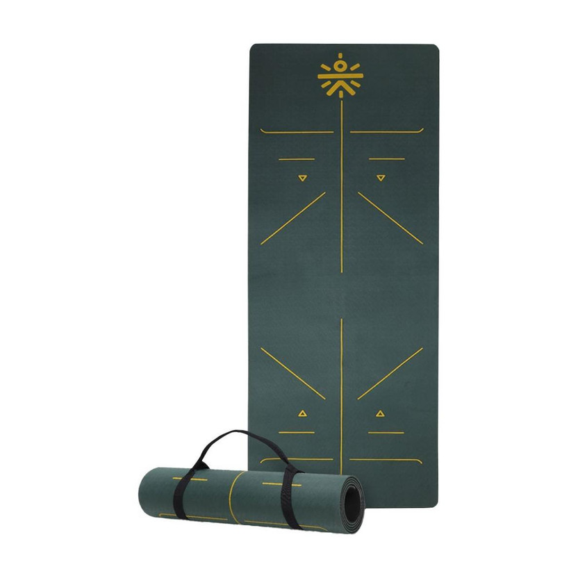 Lifelong LLYM71 EVA Anti-Slip Exercise Mat with Strap Green 4 mm - Image 6