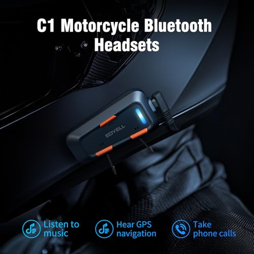 EDYELL Motorcycle Helmet Bluetooth