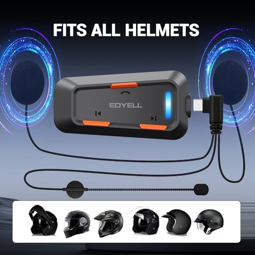 EDYELL Motorcycle Helmet Bluetooth