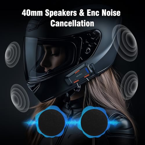 EDYELL Motorcycle Helmet Bluetooth