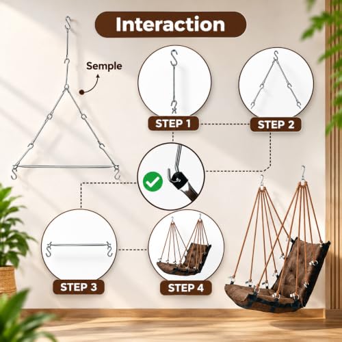 JULJULIA Swing for Balcony, Cotton
