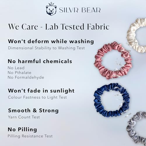 SILVR BEAR Luxury Satin Scrunchies
