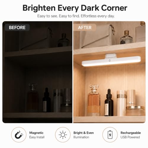 PASCIA LED Magnetic USB Rechargeable Light Bar White - Image 7
