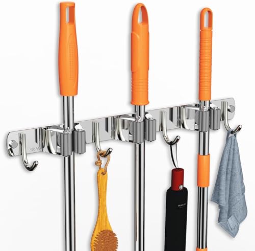 Mop and Broom Holder Wall