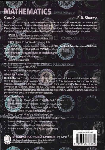 Mathematics Class 10 by R.D