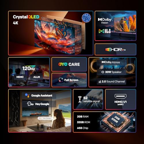 coocaa 164 cm (65 inch) Frameless QLED Ultra Smart Google TV 65Y74 Pro - Image 3