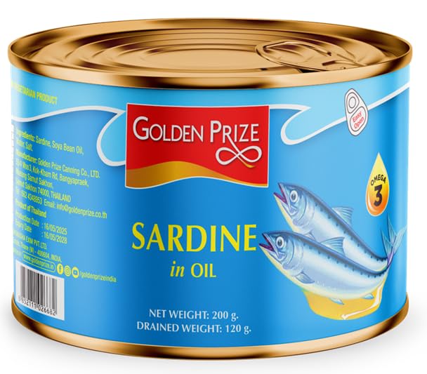 Golden Prize Canned Sardine in Oil, 200g (Pack of 2) - Image 5