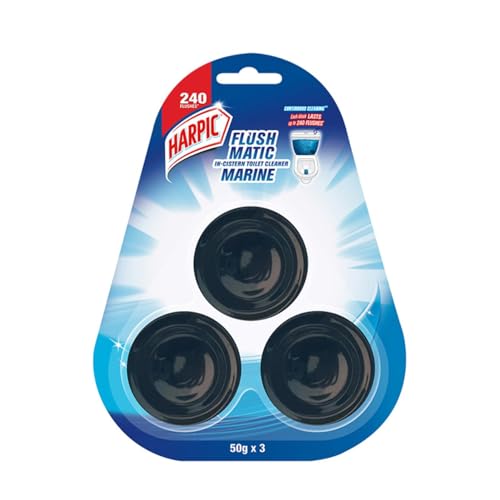 Harpic Flushmatic - Marine 150 gm | In-Cistern Toilet Cleaner Blocks