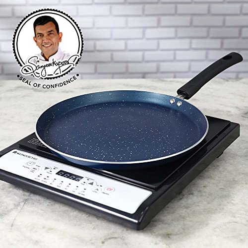 Wonderchef Galaxy Dosa Tawa 28cm, Midnight Blue, 2 Years Warranty - Image 3