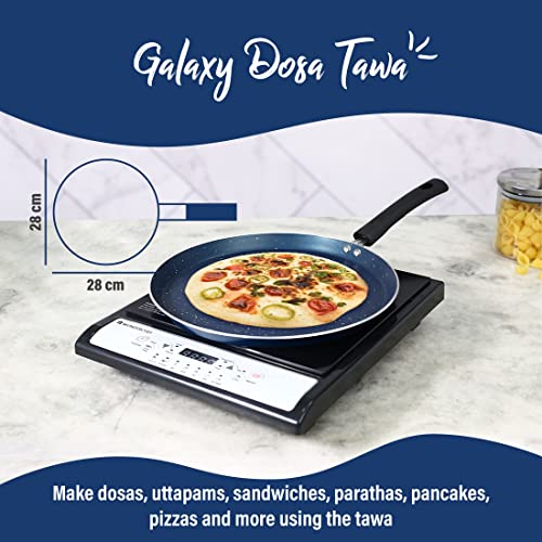Wonderchef Galaxy Dosa Tawa 28cm, Midnight Blue, 2 Years Warranty - Image 5