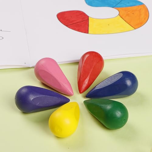 Luxor Doodles Child Grip Plastic Crayons 6's, Pack of 2 - Image 3
