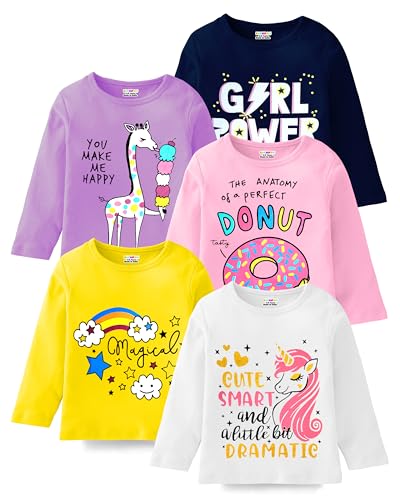 Kuchipoo Girls Full Sleeves Cotton T-Shirt