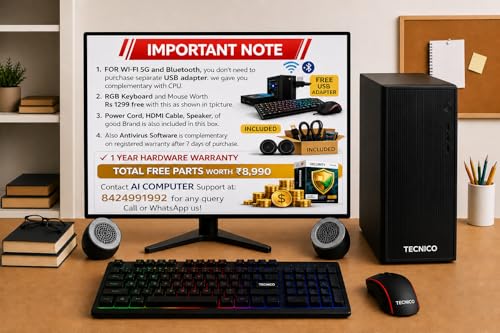 TECNICO Desktop CPU Set, Core