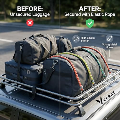 Bungee Cords with Hooks, Heavy