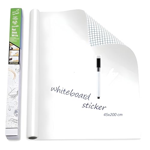 YAJNAS 45x200 CM Whiteboard Sticker
