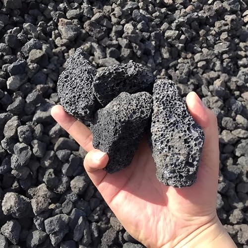 Natural Black-Grey Aquarium Lava Rock