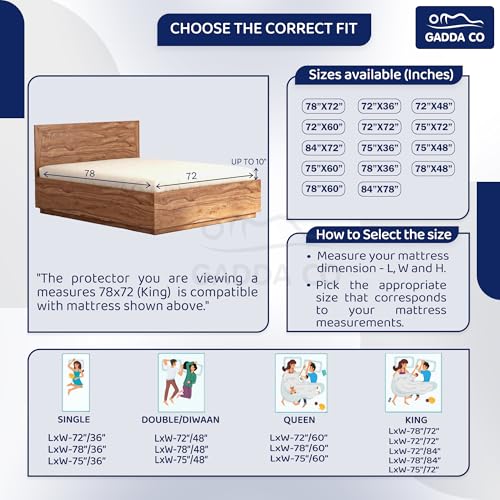 GADDA CO Waterproof King Mattress