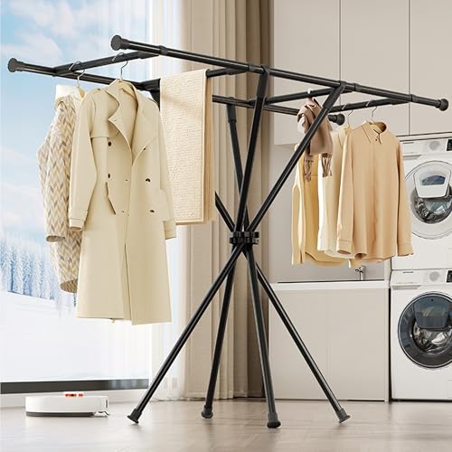 ALOXE Foldable Clothes Drying Stand