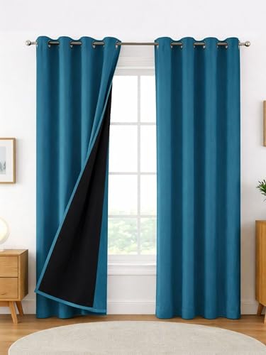100% Blackout Curtains for Door
