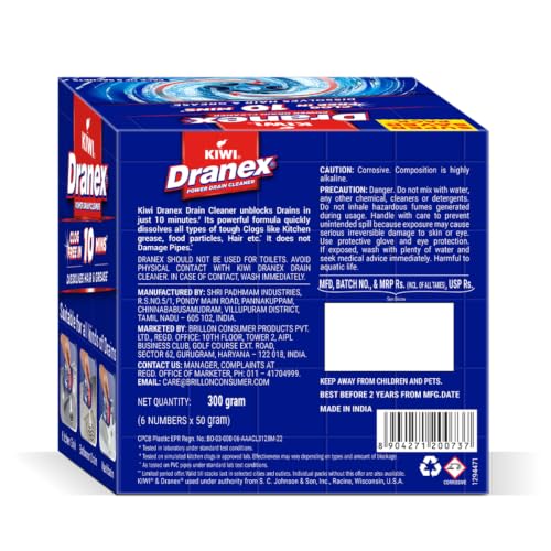 Kiwi Dranex Drain Cleaner Powder
