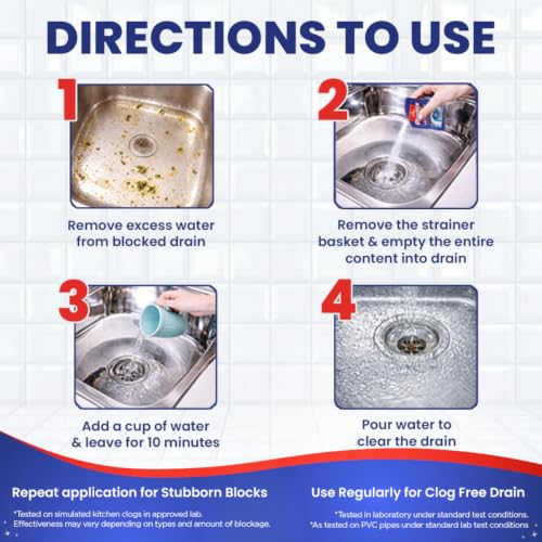 Kiwi Dranex Drain Cleaner Powder