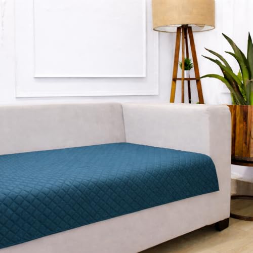 STITCHNEST 1 Seater Quilted Velvet