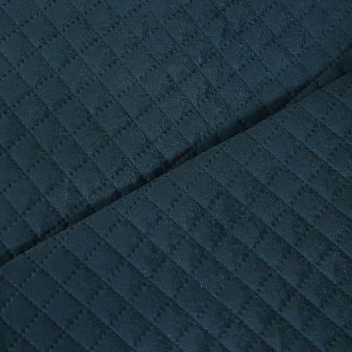 STITCHNEST 1 Seater Quilted Velvet