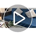 STITCHNEST Brown Chenille Sofa Cover