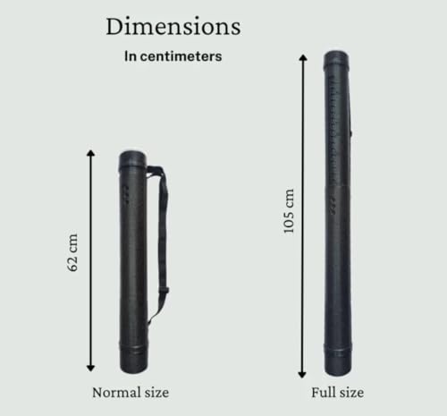 Telescopic Archery Arrow Case Carrier Tube with Adjustable Strap - Image 2