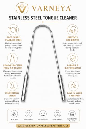 100% Stainless Steel Tongue Cleaner