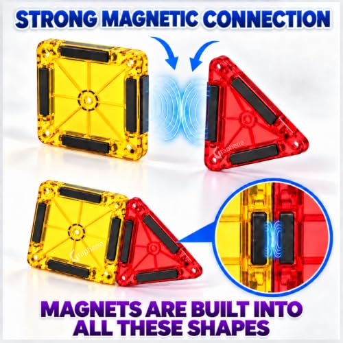 GRAPHENE Magnetic Tiles Building Blocks