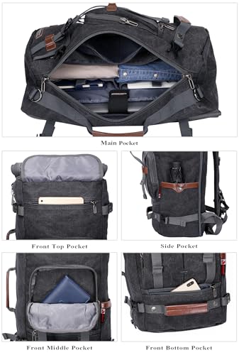 WITZMAN Canvas Backpack for Man
