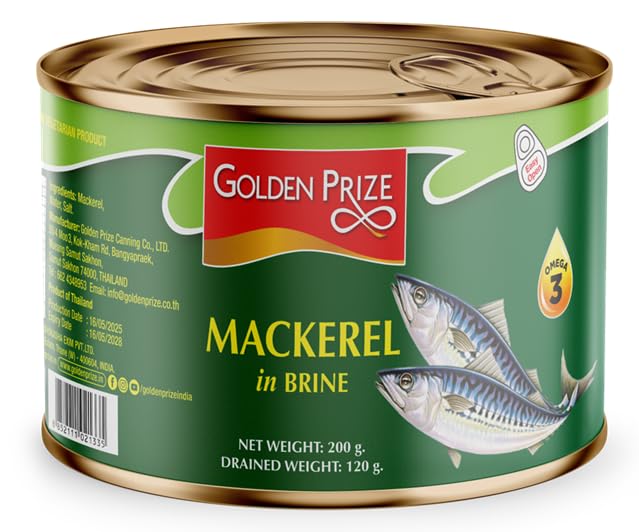 Golden Prize Mackerel in Brine, 200g (Pack of 4) - Image 4