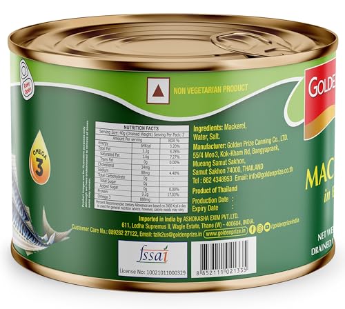 Golden Prize Mackerel in Brine, 200g (Pack of 4) - Image 5